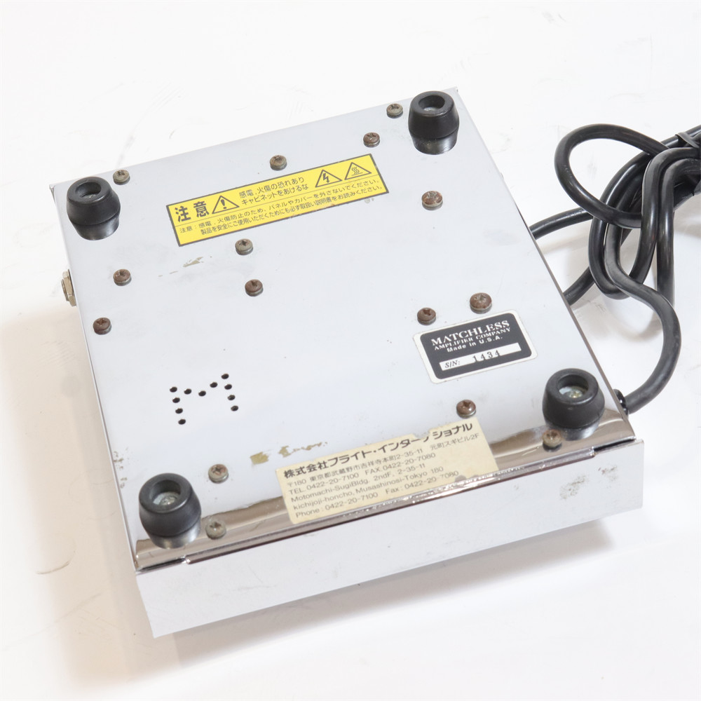 【中古】 ギタープリアンプ MATCHLESS Hot Box マッチレス ギターエフェクター Hot Box ロゴ無し 初期型 詳細画像
