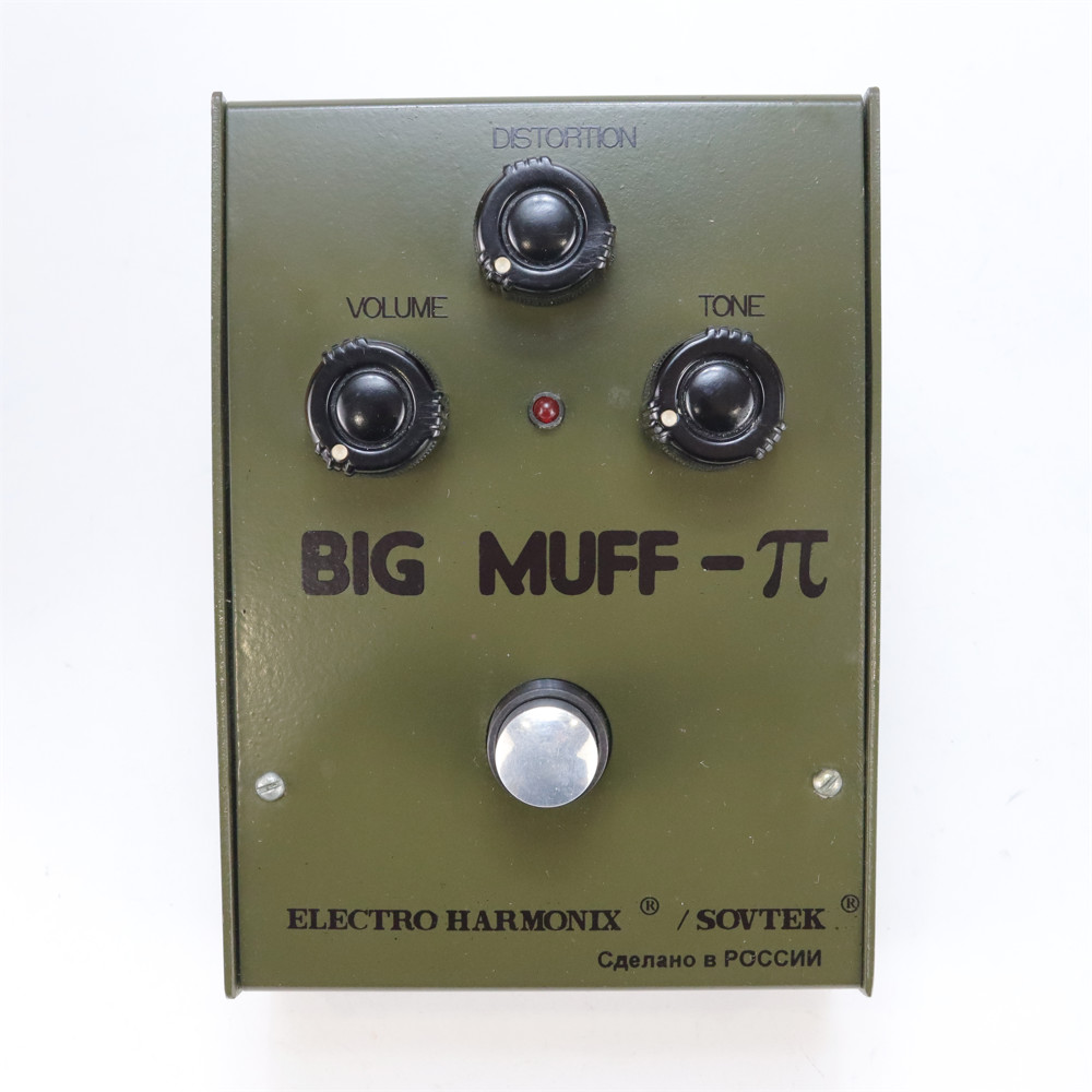 【中古】 ビッグマフ ELECTRO-HARMONIX SOVTEK Big Muff π Russia Army Green Bubble Font ファズ ディストーション ギターエフェクター 詳細画像