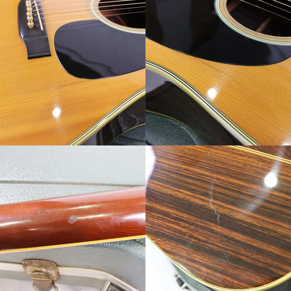 【中古】 アコースティックギター Martin D-35 1977年製 ブルーケース付き トップ割れ修正あり マーチン D35 傷