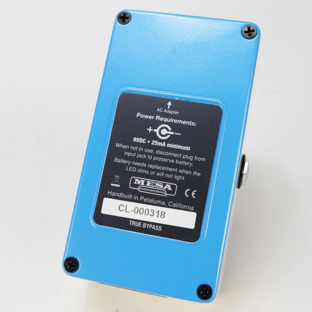 【中古】 オーバードライブ MESA BOOGIE CLEO ギターエフェクター 本体画像 裏 