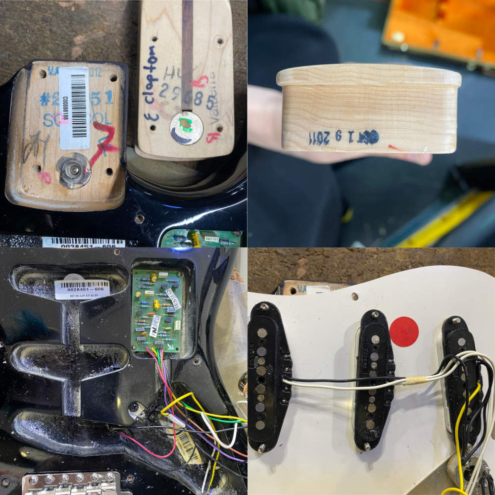 【中古】 エレキギター Fender Eric Clapton Stratocaster Maple Fingerboard Black 2012年製 Blackie フェンダー エリック・クラプトン ストラトキャスター Vintage Noiselessピックアップ搭載 ブラッキー 詳細画像