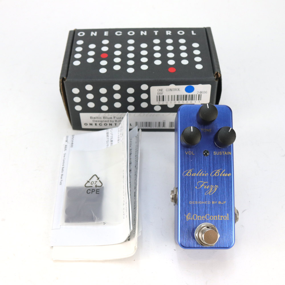【中古】ファズ エフェクター One Control Baltic Blue Fuzz 旧デザイン ギターエフェクター ワンコントロール ワンコン