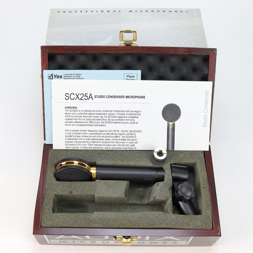 【中古】 AUDIX SCX25A スタジオ用コンデンサーマイク 付属品