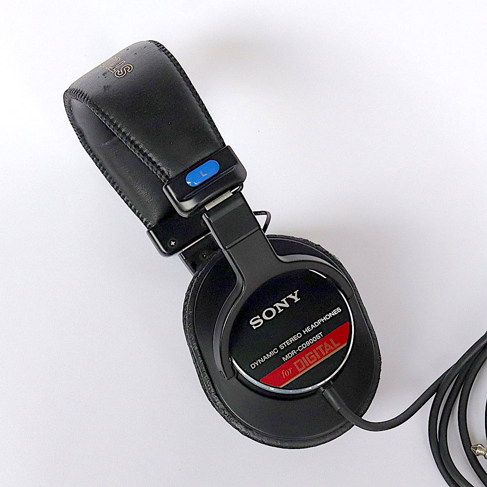 【中古】 ヘッドホン ソニー SONY MDR-CD900ST モニターヘッドホン 左サイド