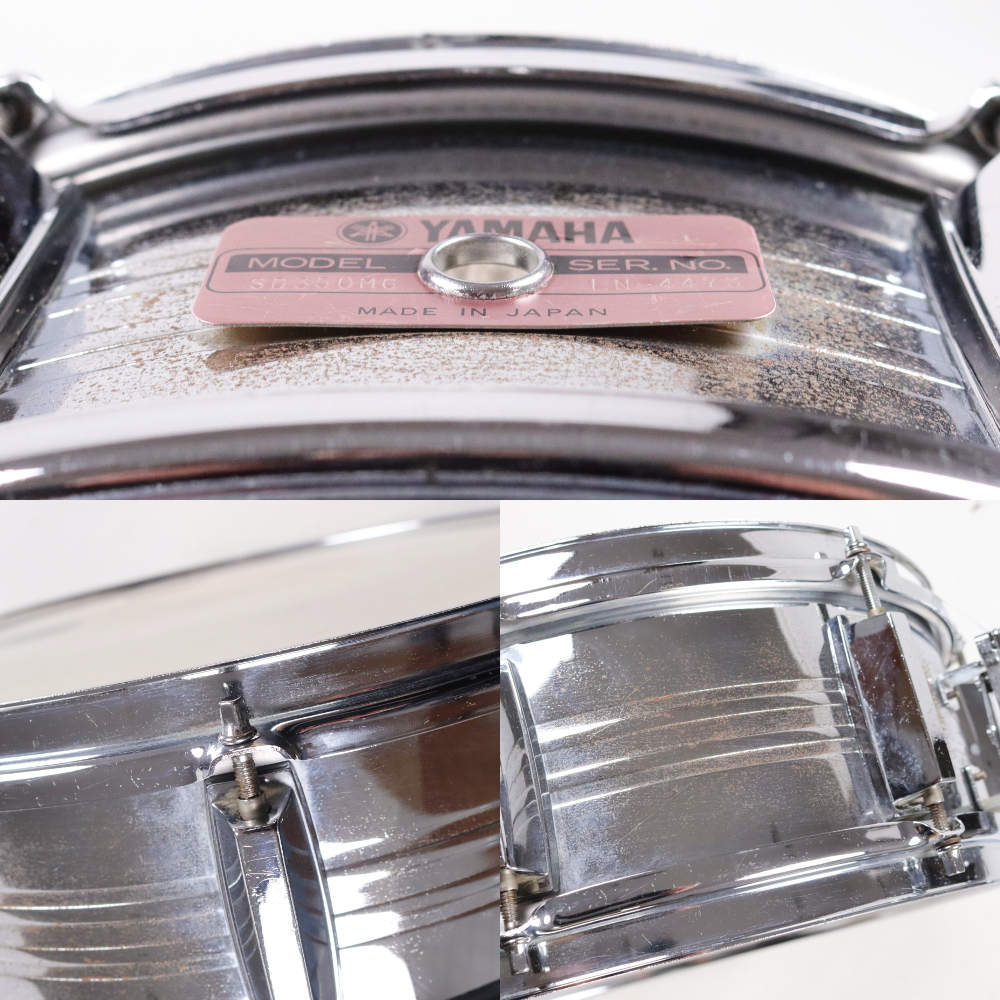 【中古】 スネアドラム ヤマハ YAMAHA SD350MG 14x5 スチールシェル Made in Japan 傷