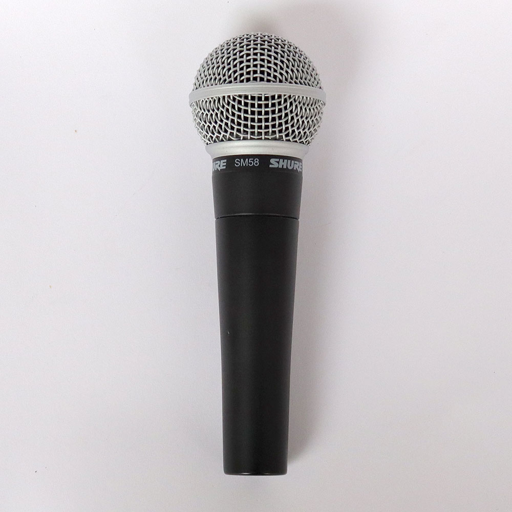 【中古】 マイク ダイナミックマイク ボーカル用 SHURE SM58 シュアー 58 ゴッパ シュア 正面
