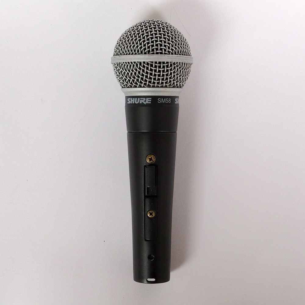 【中古】 マイク シュアー SHURE SM58SE スイッチ付き ダイナミックマイク シュア ゴッパ 背面
