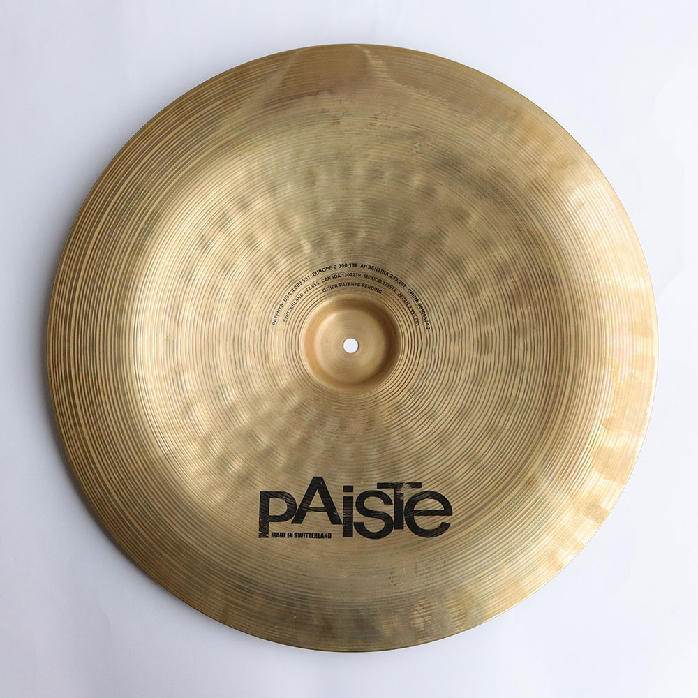 【中古】 チャイナシンバル パイステ PAISTE Signature Thin China 20インチ 裏面