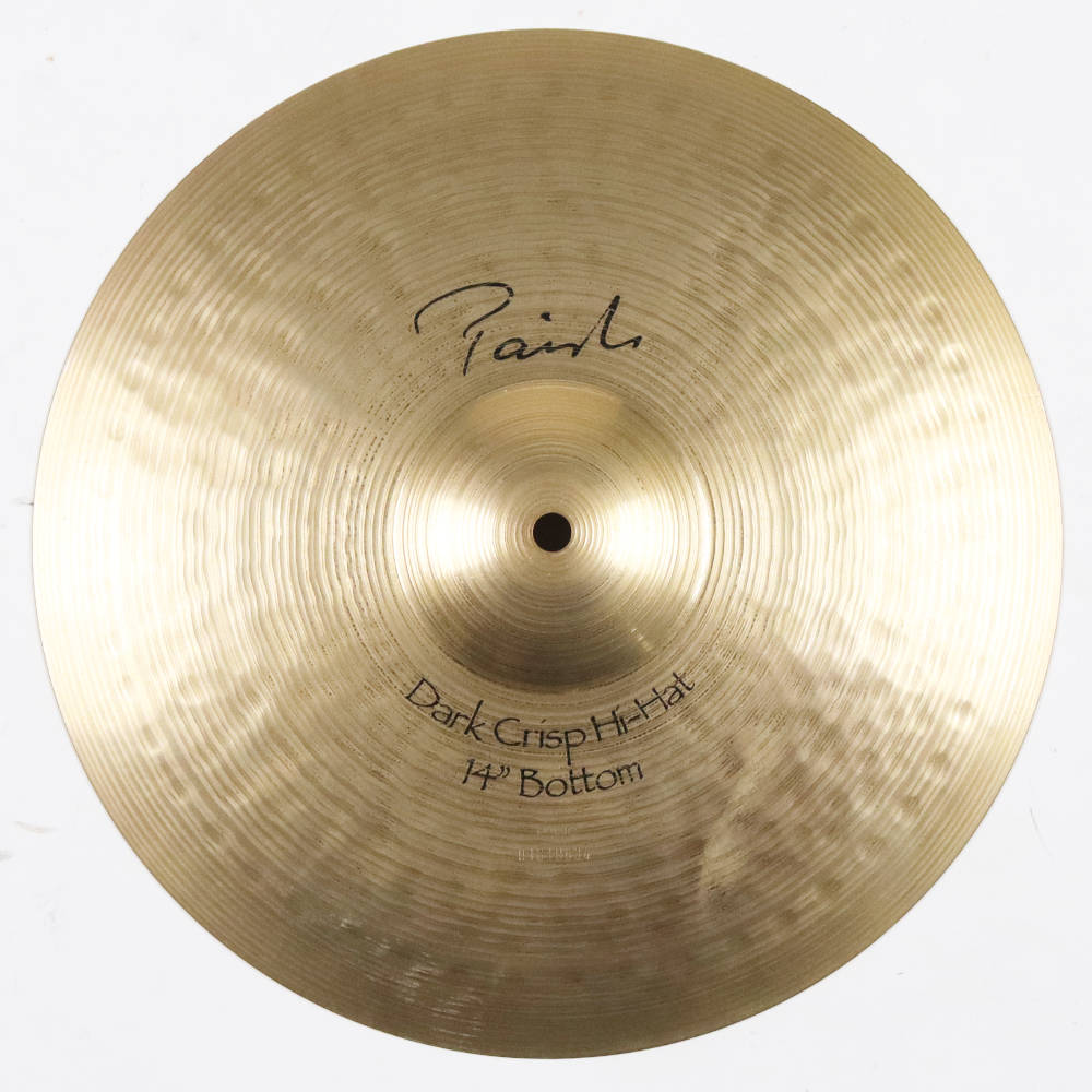 【中古】 ボトムのみ ハイハットシンバル パイステ PAISTE Signature Dark Crisp Hi-Hat Bottom 14インチ