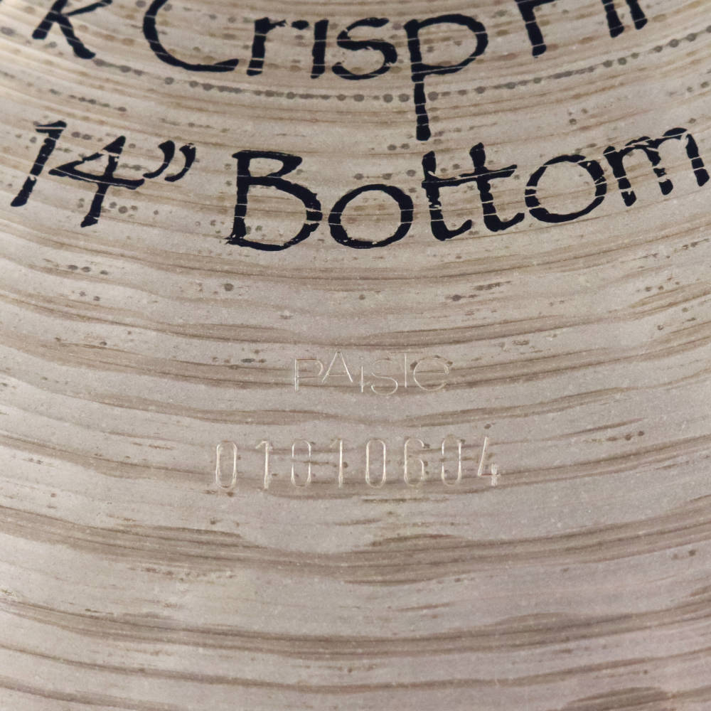 【中古】 ボトムのみ ハイハットシンバル パイステ PAISTE Signature Dark Crisp Hi-Hat Bottom 14インチ シリアル