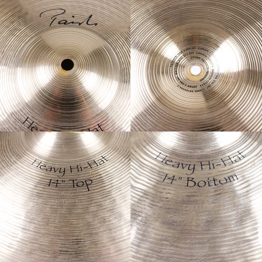 【中古】 ハイハットシンバル ペア パイステ PAISTE Signature Heavy Hi-Hat 14インチ ペア シリアル
