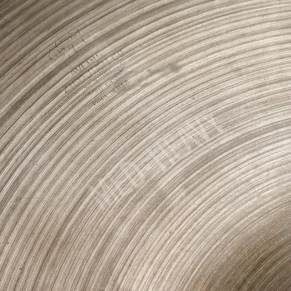 【中古】 ライドシンバル ジルジャン ZILDJIAN A Zildjian MED-HEAVY RIDE 18インチ ビンテージシンバル 刻印部分