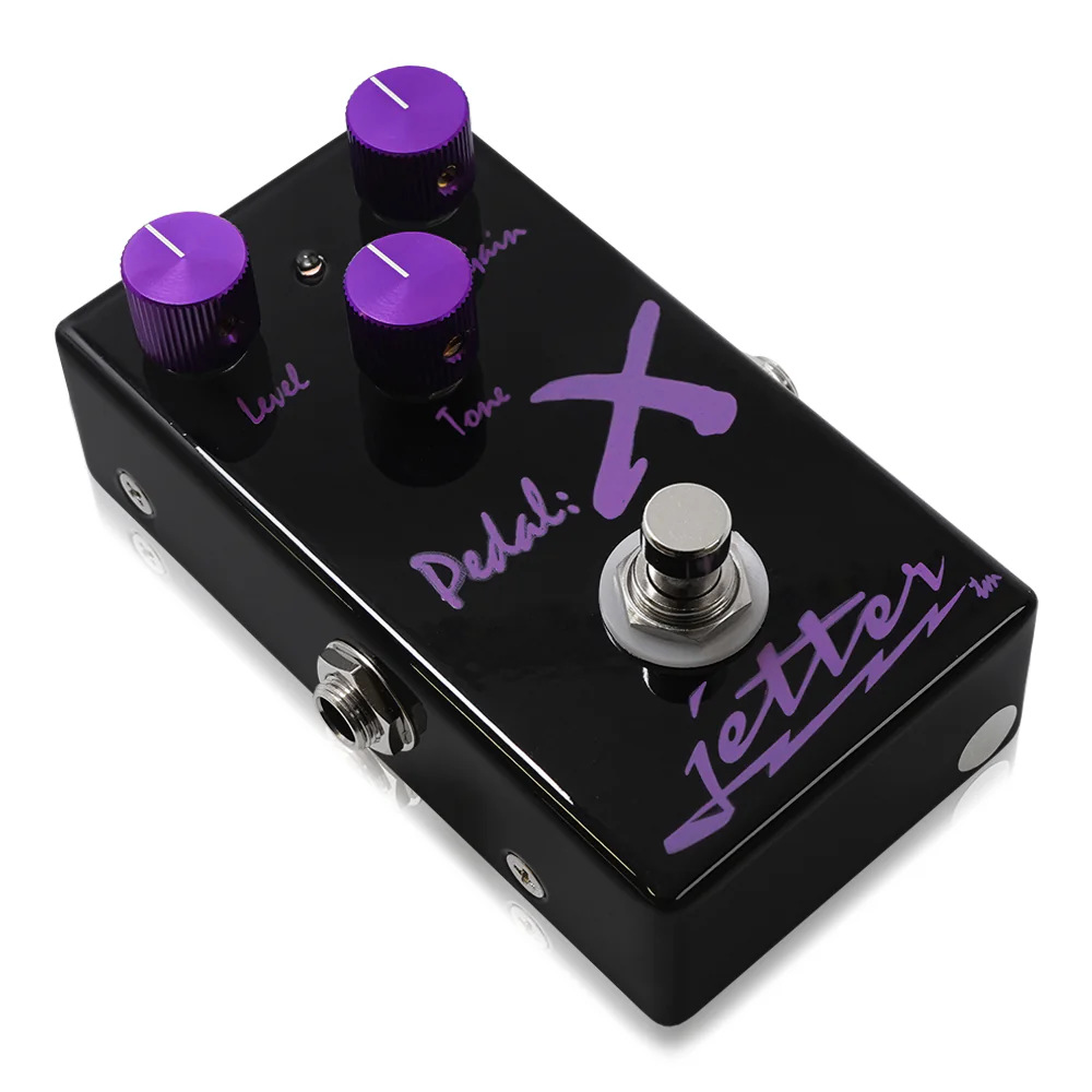 Jetter Gear ジェッターギア Pedal:X オーバードライブ ギターエフェクター 本体画像 斜め 
