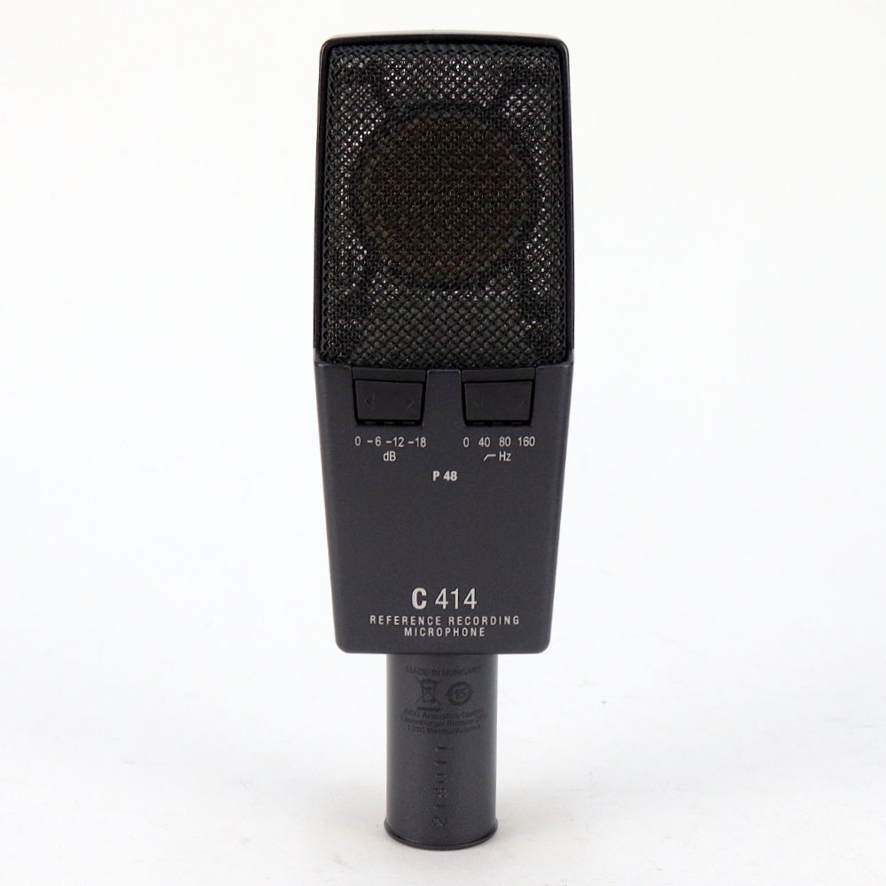 【中古】 マイク AKG C414 XLS サイドアドレス型 コンデンサーマイクロホン アカゲ アーカーゲー C414 背面