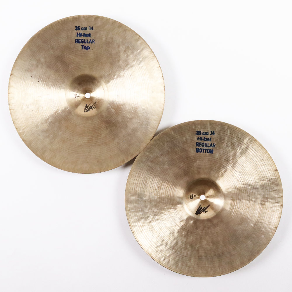【中古】 ハイハットシンバル ペア ボスフォラスシンバル Bosphorus Cymbals Traditional Series Regular Hi-Hat 14インチ ペア 本体画像 裏 