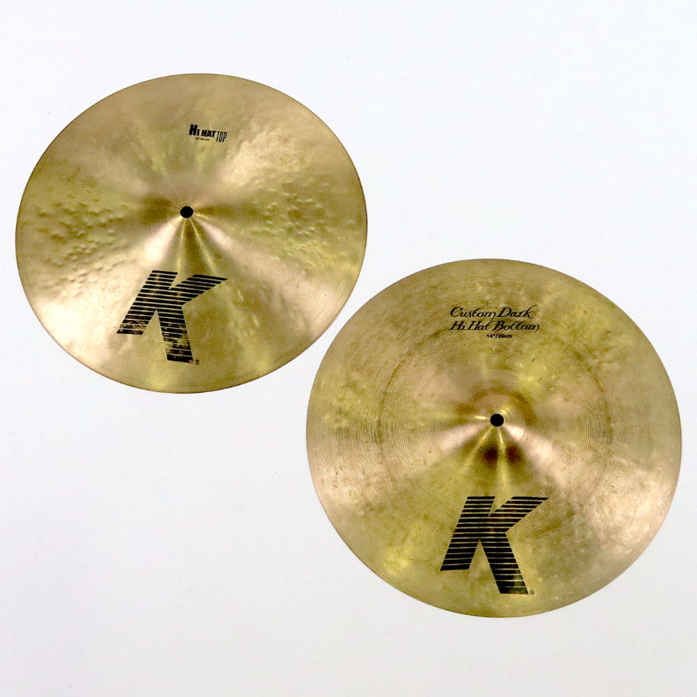 【中古】 ハイハットシンバル ペア ジルジャン ZILDJIAN K Zildjian K HIHAT TOP K Custom Dark HIHAT BOTTOM 14インチ ペア