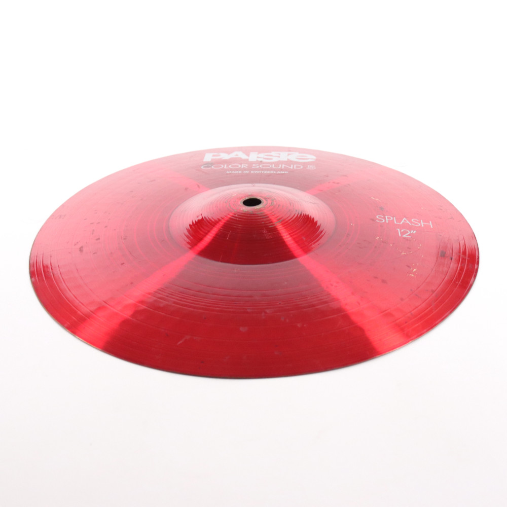 【中古】 スプラッシュシンバル パイステ PAISTE Color Sound 5 Red Splash 12インチ スプラッシュシンバル 斜めアングル画像