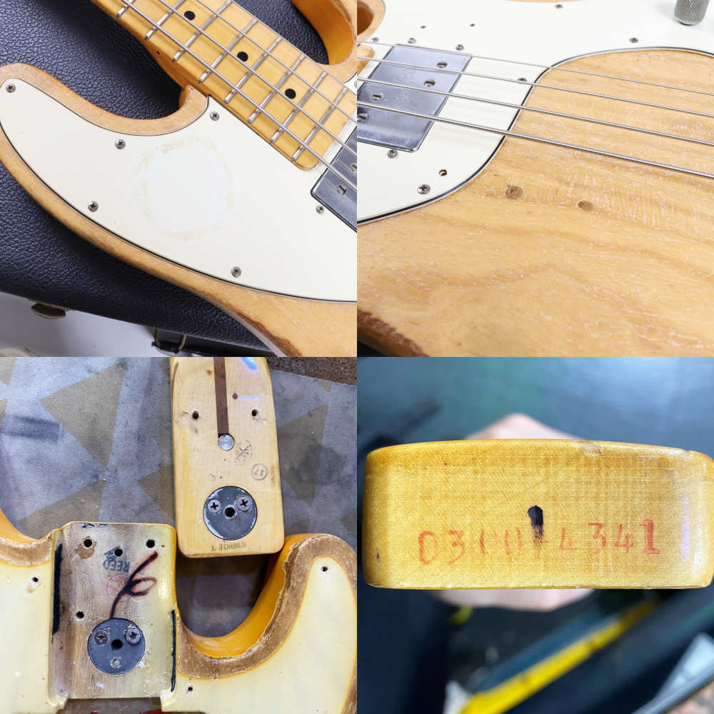 【中古】Fender フェンダー Telecaster Bass Blonde 1974年製 テレキャスターベース エレキベース ボディトップ塗装剥がし有 傷