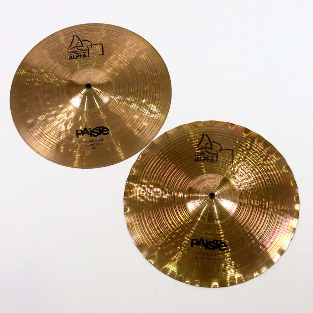 【中古】 ハイハットシンバル ペア パイステ PAISTE Alpha Sound Edge HiHat Pair 14インチ ペア
