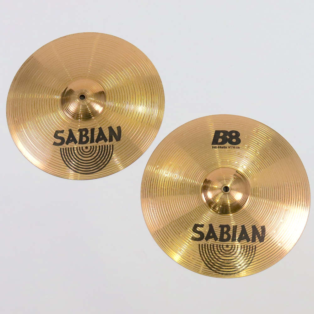 【中古】 ハイハットシンバル セイビアン SABIAN B8 HI-HATS 14インチ ペア