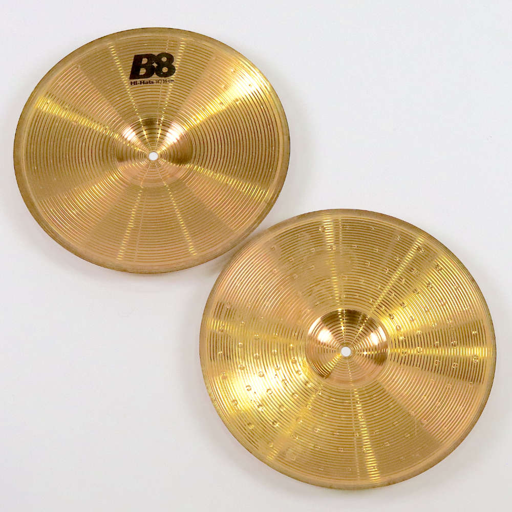 【中古】 ハイハットシンバル セイビアン SABIAN B8 HI-HATS 14インチ ペア ボトム画像
