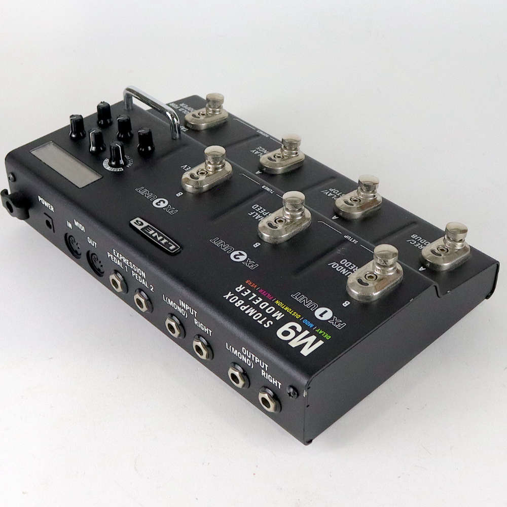 【中古】 マルチエフェクター ライン6 LINE6 M9 STOMPBOX MODELER リア斜めアングル画像