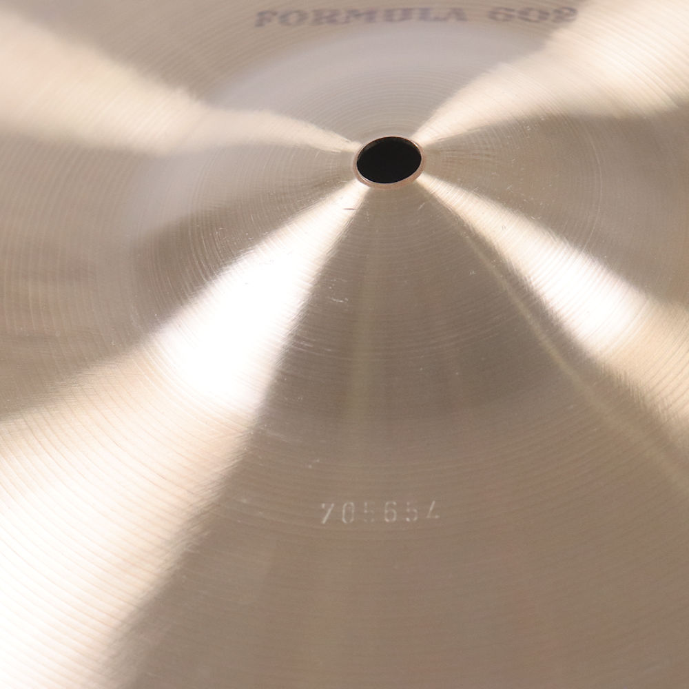 【中古】 ハイハットシンバル パイステ PAISTE Formula 602 14インチ ペア 1970s ビンテージシンバル トップシリアル番号画像