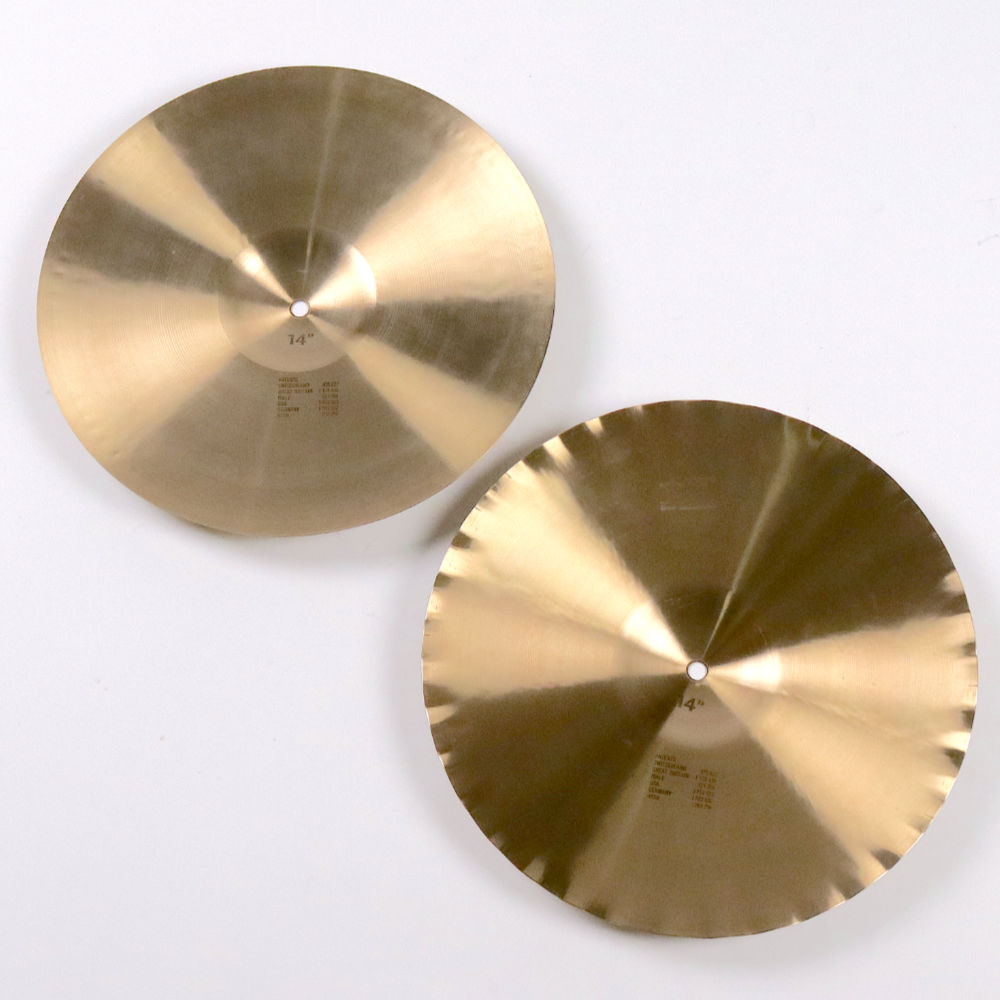 【中古】 ハイハットシンバル パイステ PAISTE Formula 602 14インチ ペア 1970s ビンテージシンバル 裏面画像