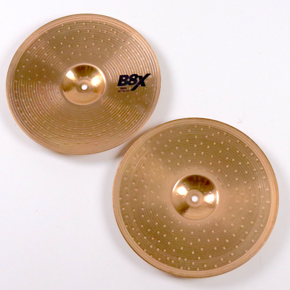 【中古】 ハイハットシンバル ペア セイビアン SABIAN B8X HI HATS 14インチ ペア 裏面画像