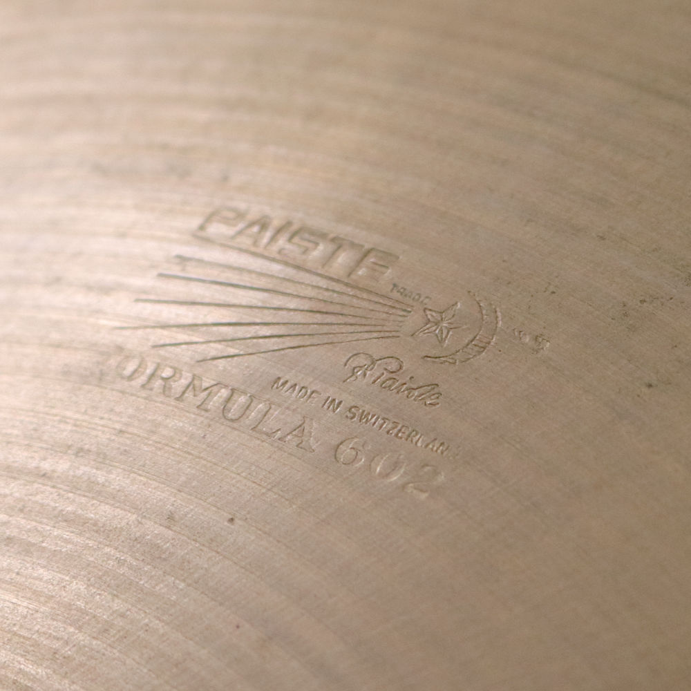 【中古】 ドラムシンバル パイステ PAISTE Formula 602 14インチ 1970s ビンテージシンバル アップ