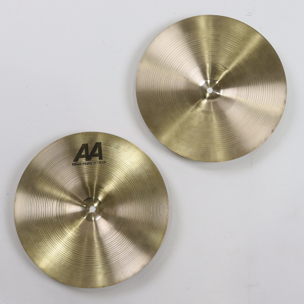 【中古】ハイハットシンバル ペア セイビアン SABIAN AA MINI HATS Pair 12インチ ペア 裏面