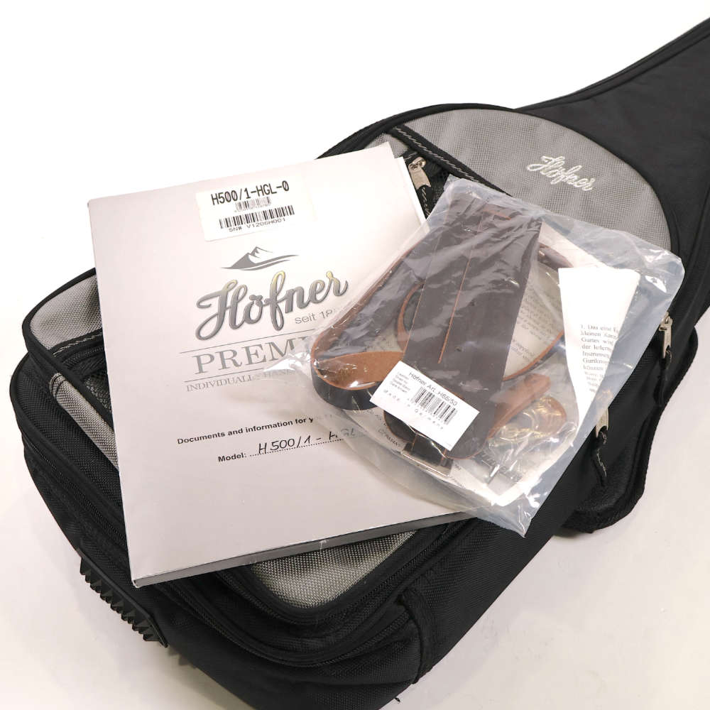 【中古】 バイオリンベース Hofner ヘフナー H500/1-HGL-0 Violin Bass Green Line 2019年製 エレキベース 付属品