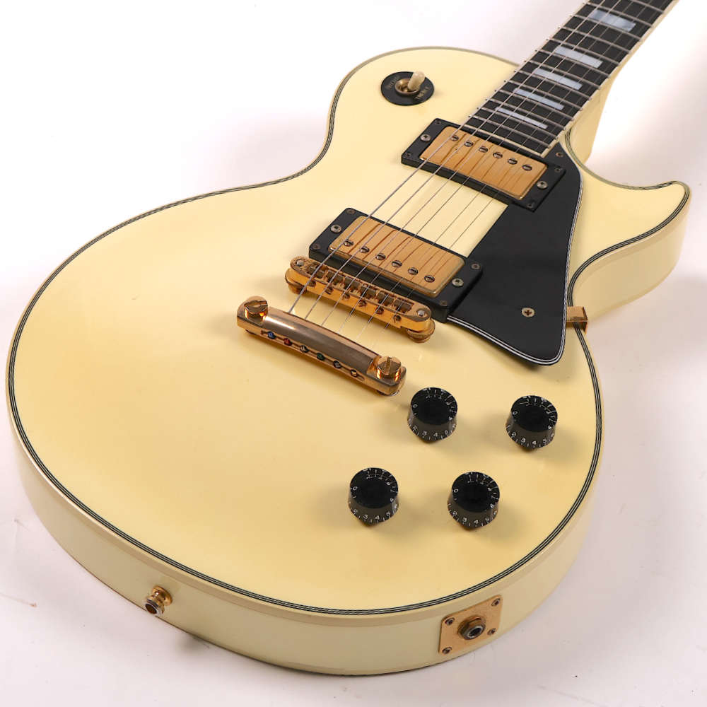 【中古】 エレキギター Gibson Les Paul Custom Alpine White 1989年製 ギブソン レスポールカスタム ホワイト 基盤ピックアップ搭載 トップ