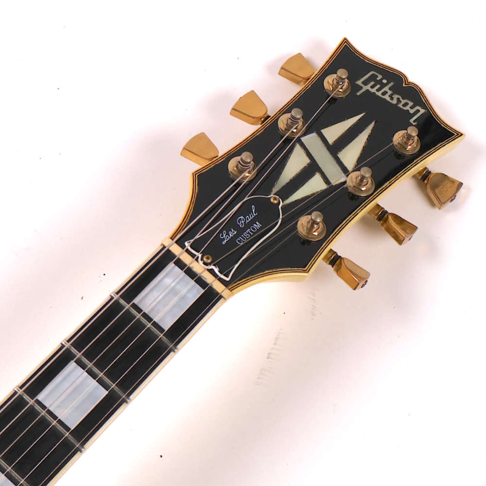 【中古】 エレキギター Gibson Les Paul Custom Alpine White 1989年製 ギブソン レスポールカスタム ホワイト 基盤ピックアップ搭載 ヘッド