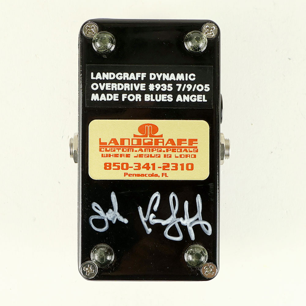 【中古】 エフェクター Landgraff Dynamic Over Drive ランドグラフ ダイナミックオーバードライブ #935 裏面