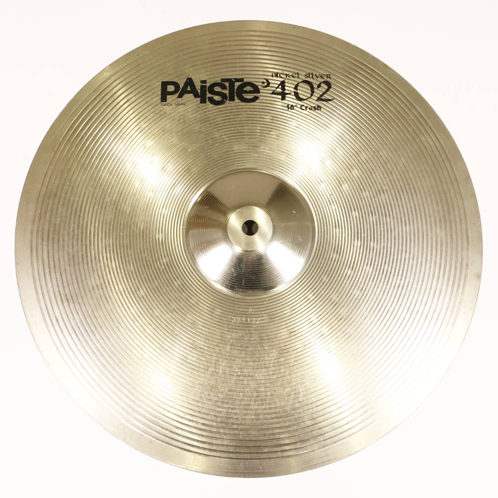 【中古】 クラッシュシンバル パイステ PAISTE nickel silver 402 Crash 16インチ