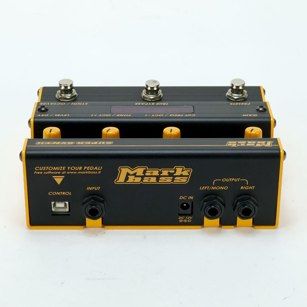 【中古】 ベースシンセサイザー エフェクター Mark Bass SUPER SYNTH 背面