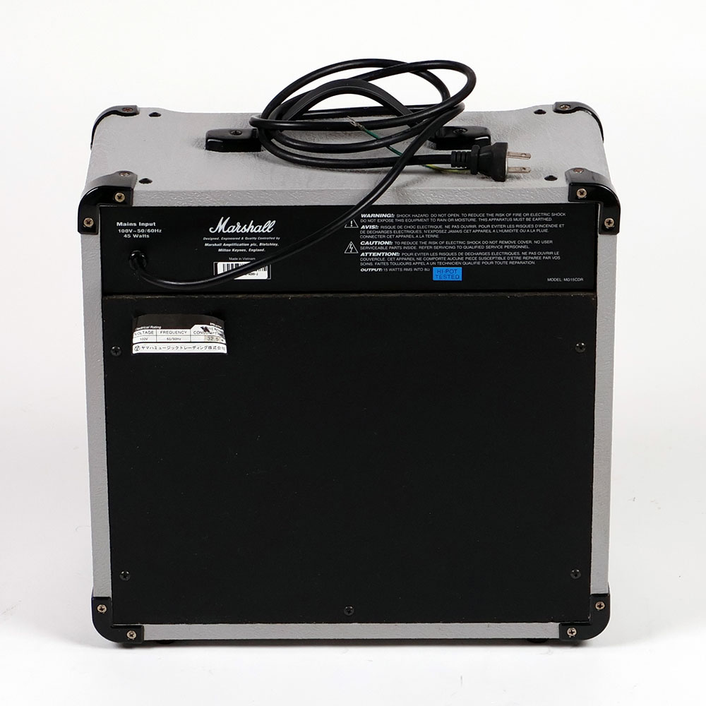 【中古】 ギターアンプ MARSHALL MG15CDR マーシャル コンボアンプ 背面