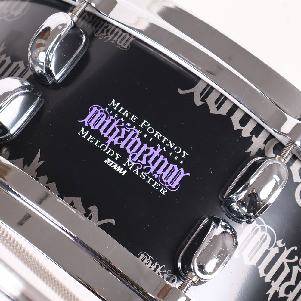 【中古】 スネアドラム タマ TAMA MP1455BU 14x5.5 マイク・ポートノイ シグネチャースネアドラム ロゴ