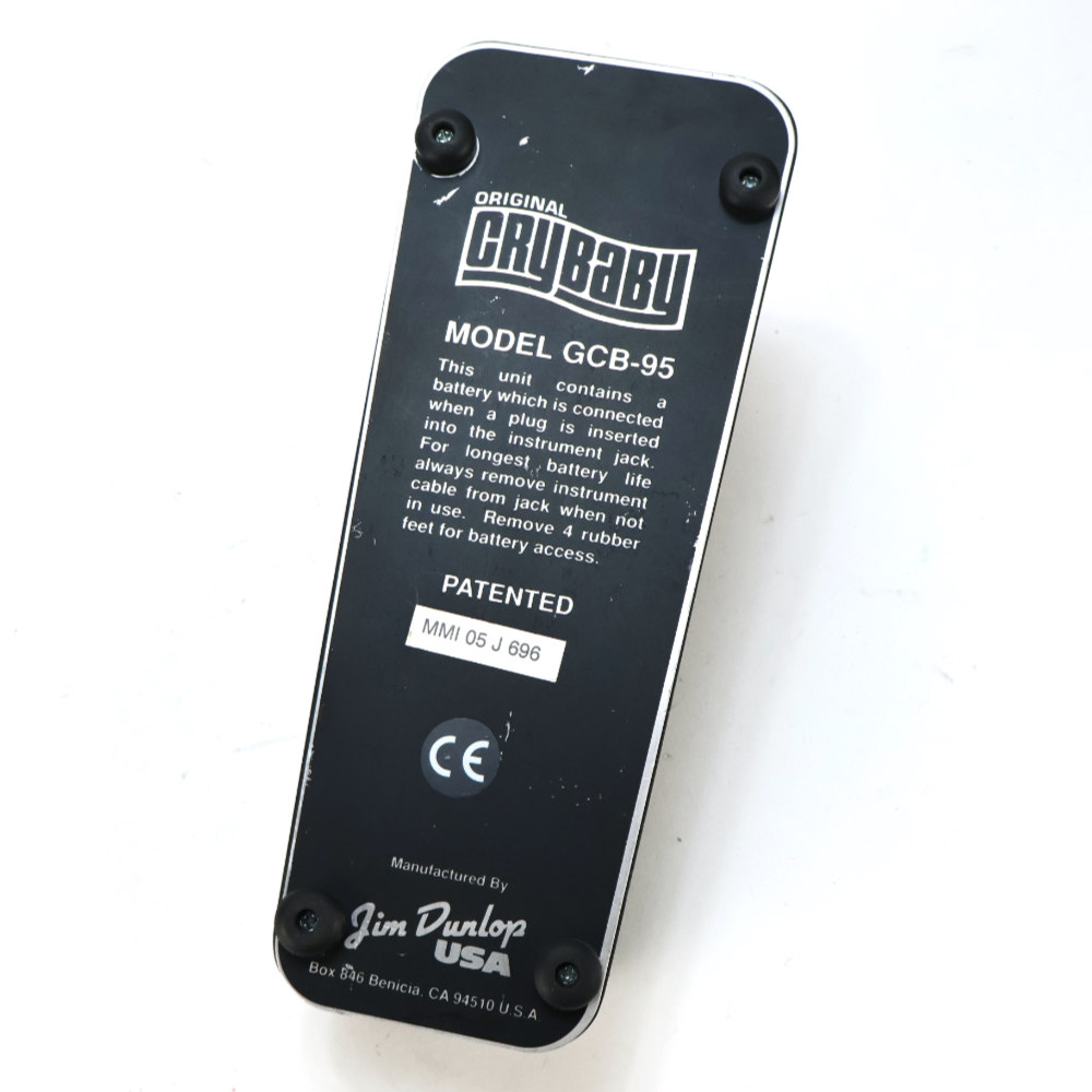 【中古】 ワウ エフェクター JIM DUNLOP Cry Baby GCB-95 ワウペダル ボトム画像