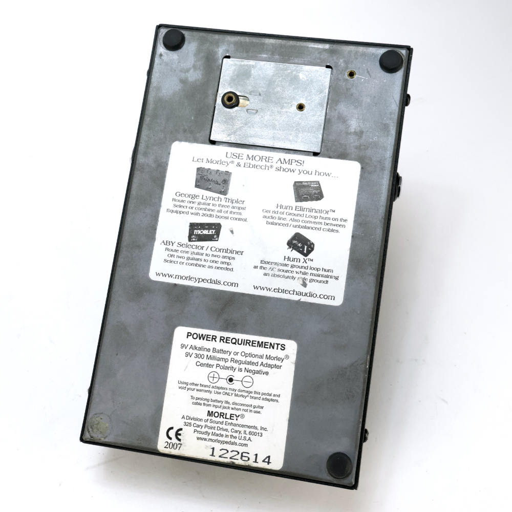 【中古】 ワウペダル エフェクター MORLEY Bad Horsie VAI-1 モーリー ギターエフェクター バッドホーシー ボトム画像