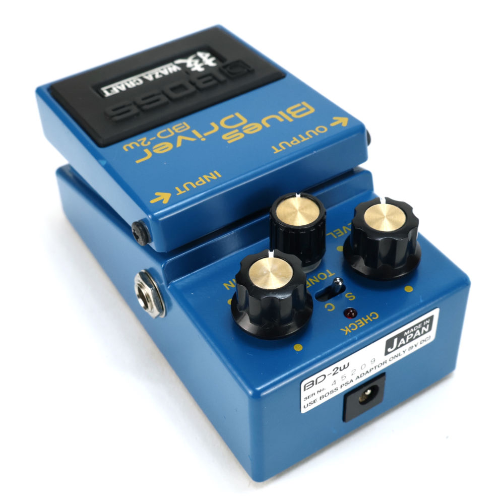 【中古】 オーバードライブ エフェクター BOSS BD-2W Blues Driver ギターエフェクター ブルースドライバー リア斜めアングル画像