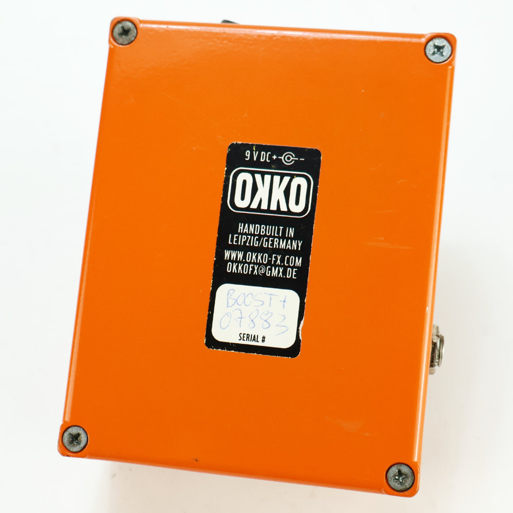 【中古】 OKKO オッコ Diablo Boost+ オーバードライブ  ディストーション ギターエフェクター 本体画像 裏