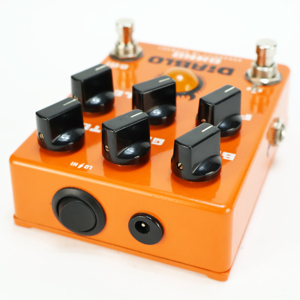 【中古】 OKKO オッコ Diablo Boost+ オーバードライブ  ディストーション ギターエフェクター 本体画像 斜め
