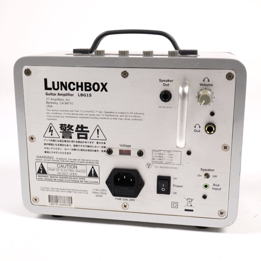 【中古】 ギター用コンボアンプ ZT Amp LunchBox LBG1S ギター用ミニコンボアンプ リア画像