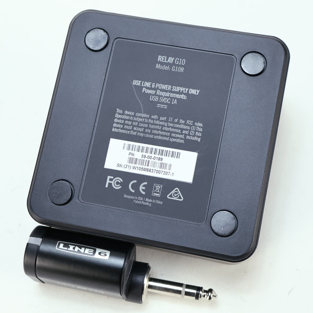 【中古】 LINE6 ライン6 RELAY G10 プラグアンドプレイ デジタルギターワイヤレスシステム 本体画像 裏 