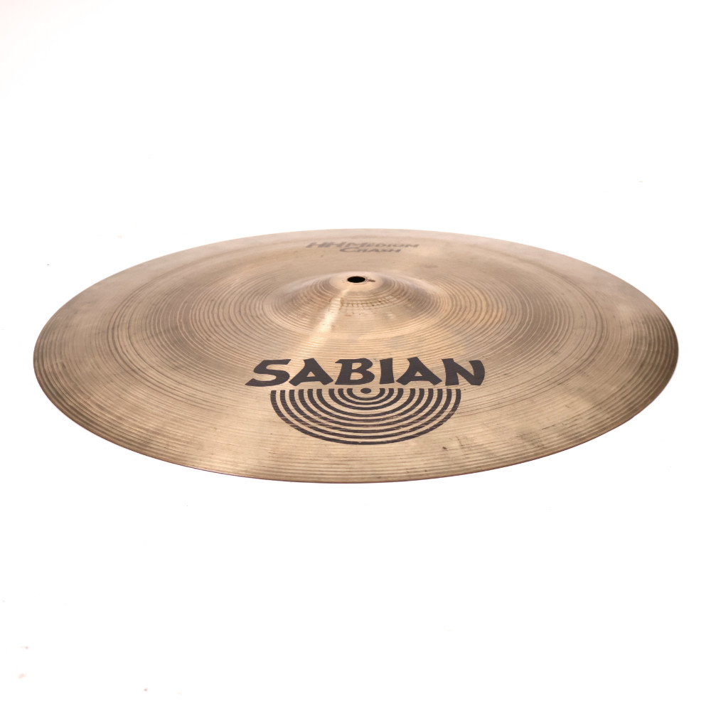 【中古】 クラッシュシンバル セイビアン SABIAN HH MEDIUM CRASH 18インチ クラッシュシンバル 斜めアングル画像