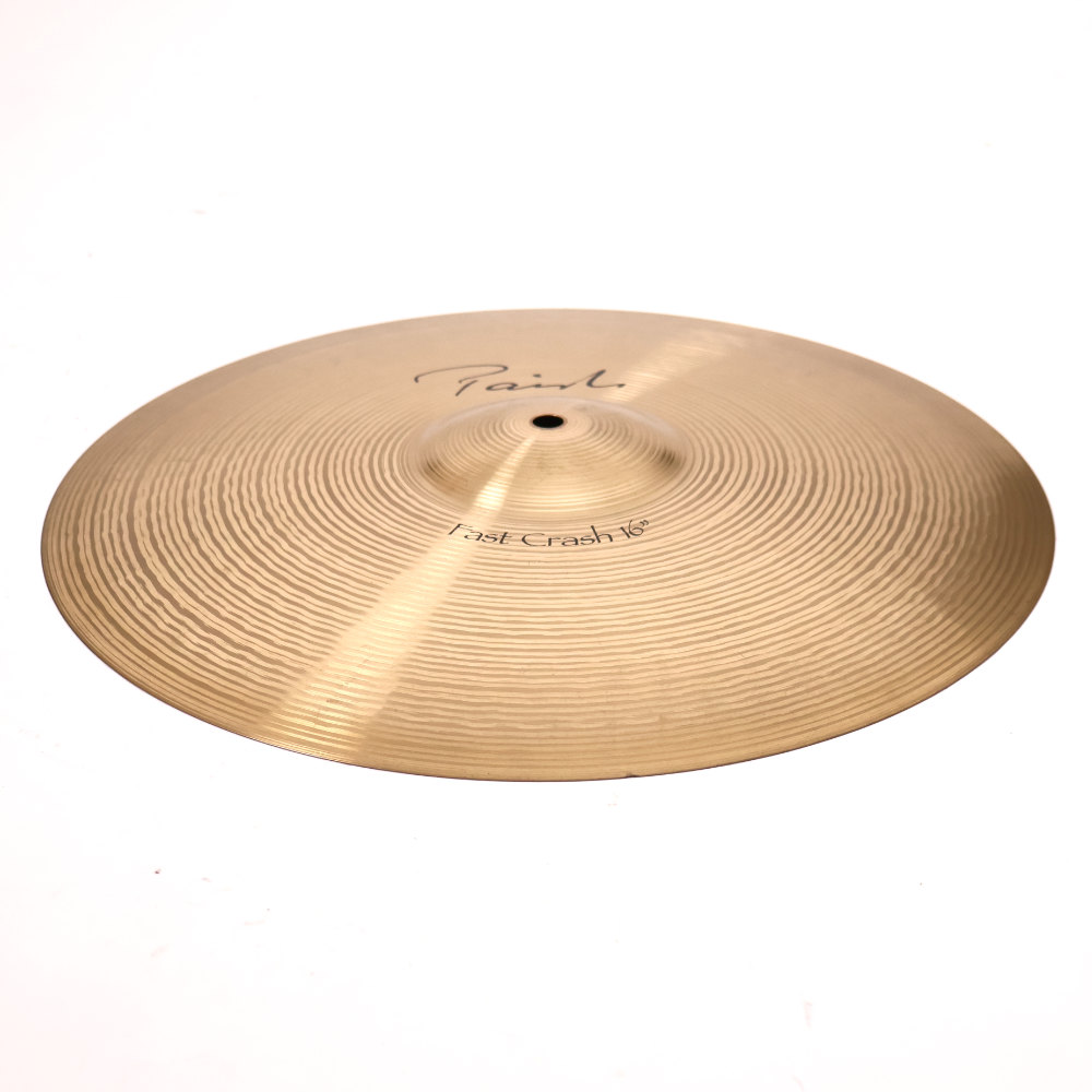 【中古】 クラッシュシンバル パイステ PAISTE Signature Fast Crash 16インチ 斜めアングル画像