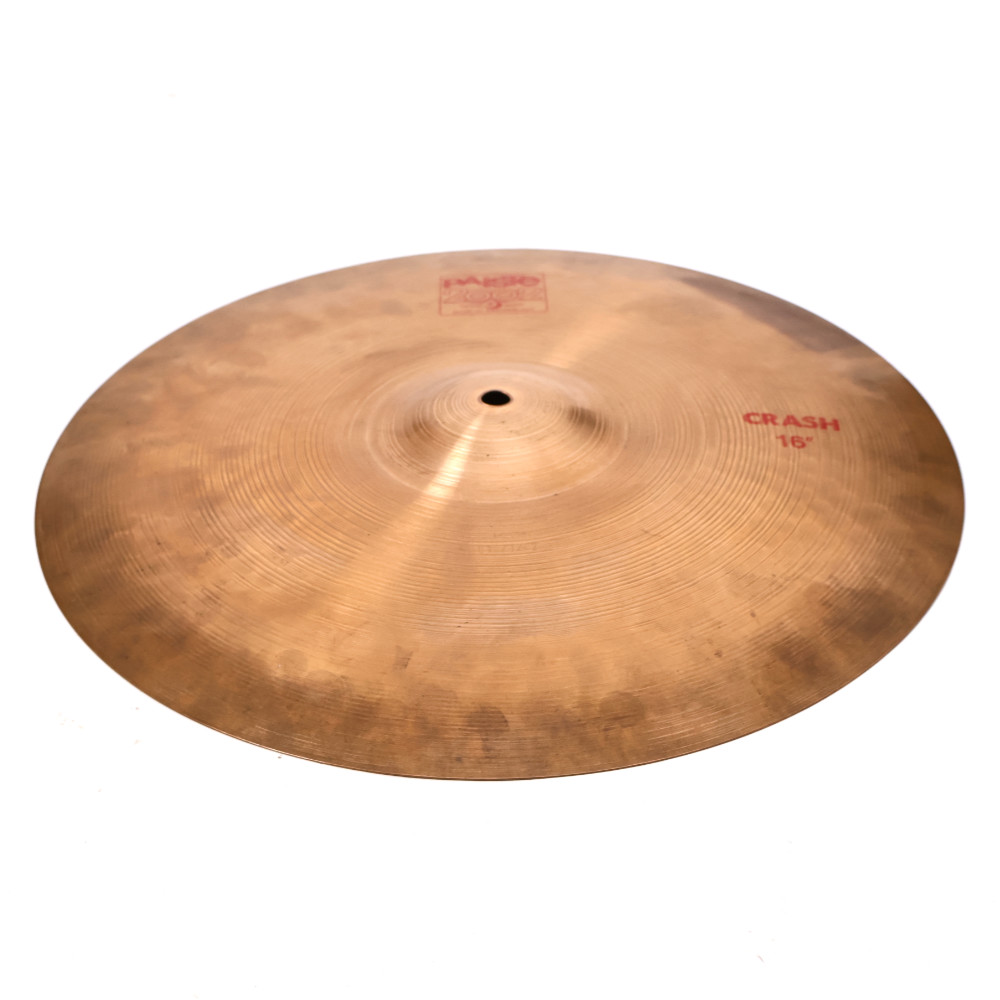 【中古】 クラッシュシンバル パイステ PAISTE 2002 Crash 16インチ クラッシュシンバル 斜めアングル画像