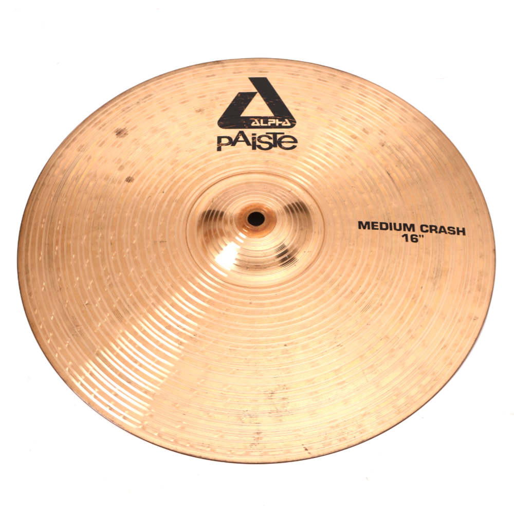 【中古】 クラッシュシンバル パイステ PAISTE ALPHA MEDIUM CRASH 16インチ